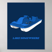 Custom Souvenir Pedal Boat Personalisiert Poster (Vorne)