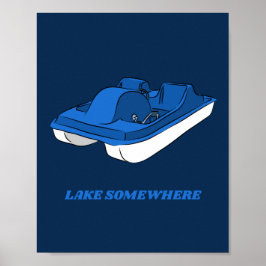 Custom Souvenir Pedal Boat Personalisiert Poster