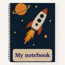 Custom Space Adventure Notebook für Boys Notizblock