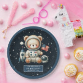 Custom Space Bärenplatine für Baby Boy Shower Pappteller (Party)