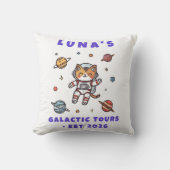 Custom Space Cat Astronaut Decorative Cushion Kissen (Vorderseite)