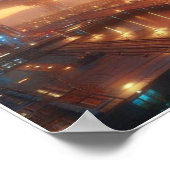 Custom Spaceport Docking Wall Poster (Ecke)