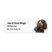 Custom Spanel Dog Address Label (Vorne)