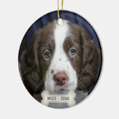 Custom Spanel Puppy Dog Foto Keramik Ornament (Links)