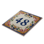 Custom Spanish Design House Number Sign Plaque Fliese (Seite)