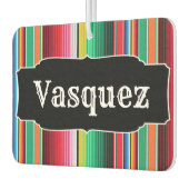 Custom Spanish Serape Mexican Blanket Personalisie Autolufterfrischer (Links)