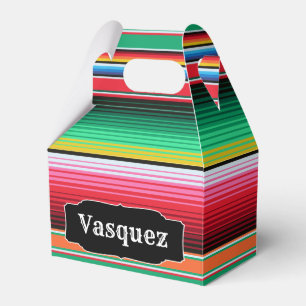 Custom Spanish Serape Mexican Blanket Personalisie Geschenkschachtel