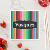 Custom Spanish Serape Mexican Blanket Personalisie Serviette (Beispiel)