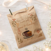 Custom Special Coffee Danke Rustig Wedding Geschenktütchen (Ausgeschnitten)