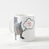 Custom Speech Funny Squirrel Tasse (Vorderseite Links)
