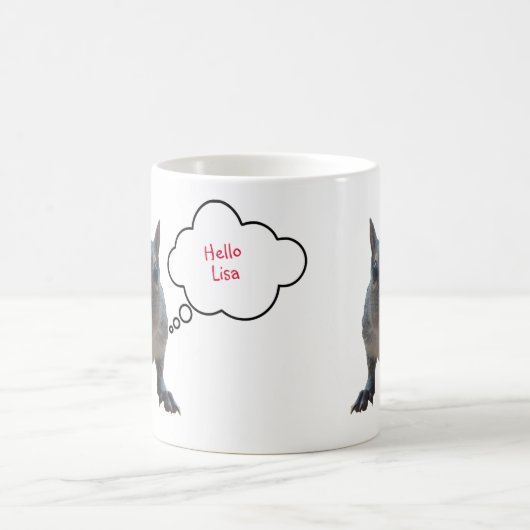Custom Speech Funny Squirrel Tasse (Mittel)