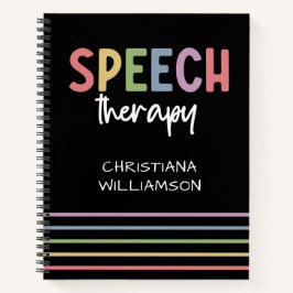 Custom Speech Therapy SLP Speech Pathologe Notizblock