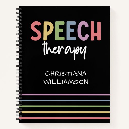 Custom Speech Therapy SLP Speech Pathologe Notizblock (Vorderseite)