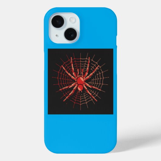 Custom Spider Illustration iPhone 15 Fall Case-Mate iPhone Hülle (Rückseite)