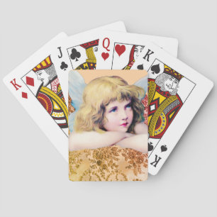 CUSTOM SPIELKARTEN VINTAGE ANGEL AN DER WELT