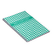 Custom Spiral Notebook, Emerald Dogzahnkahn Karo Notizblock (Rechte Seite)