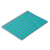 Custom Spiral Notebook, Emerald und Blue Dogzahns Notizblock (Linke Seite)