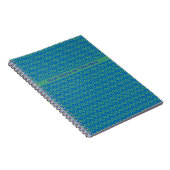 Custom Spiral Notebook, Emerald und Blue Geometric Notizblock (Rechte Seite)