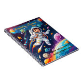 Custom Spiral Notebook for Kids - Space Theme "You Notizblock (Rechte Seite)