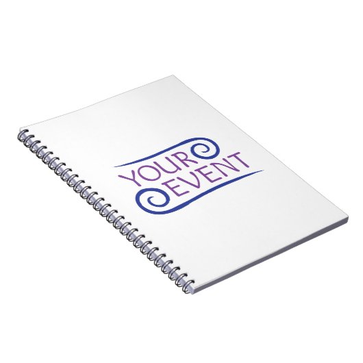 Custom Spiral Notebook mit Firmenevent Logo Notizblock (Rechte Seite)