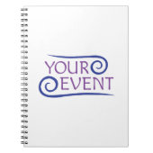 Custom Spiral Notebook mit Firmenevent Logo Notizblock (Vorderseite)