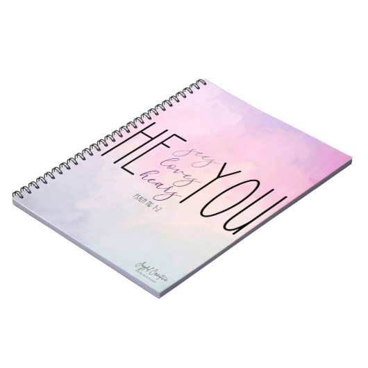 Custom Spiral Notebook with Christian Theme Notizblock (Linke Seite)