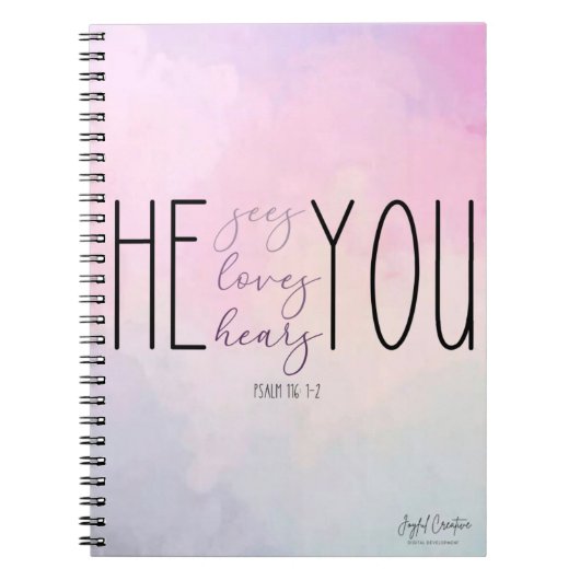 Custom Spiral Notebook with Christian Theme Notizblock (Vorderseite)