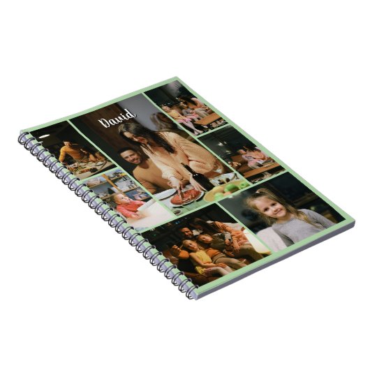 Custom Spiral Photo Notebook with Name Notizblock (Rechte Seite)