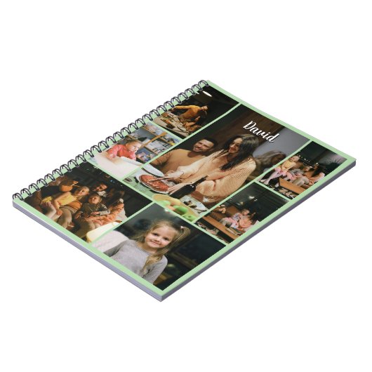 Custom Spiral Photo Notebook with Name Notizblock (Linke Seite)
