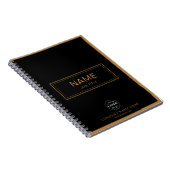 Custom Spiralnotebook mit Name & Business-Logo Notizblock (Rechte Seite)