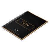 Custom Spiralnotebook mit Name & Business-Logo Notizblock (Linke Seite)