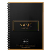 Custom Spiralnotebook mit Name & Business-Logo Notizblock (Vorderseite)