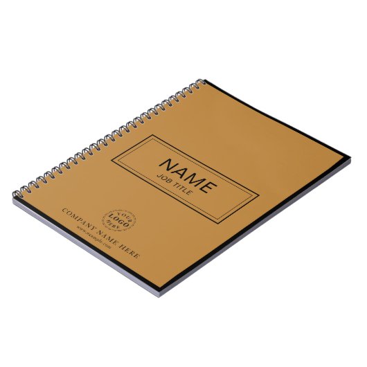 Custom Spiralnotebook mit Name & Business-Logo Notizblock (Linke Seite)