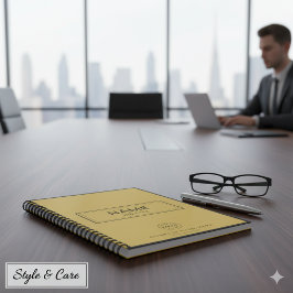 Custom Spiralnotebook mit Name & Business-Logo Notizblock