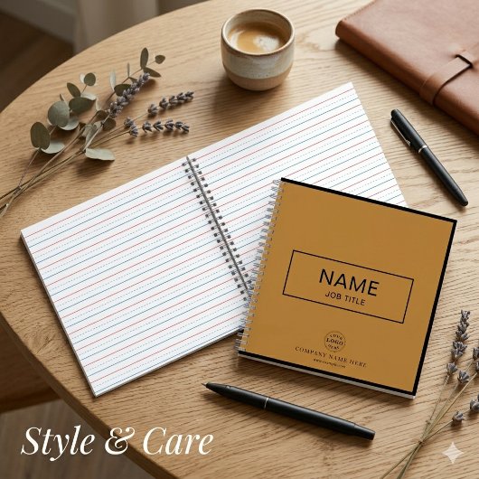 Custom Spiralnotebook mit Name & Business-Logo Notizblock