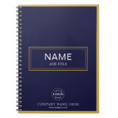 Custom Spiralnotebook mit Name & Business-Logo Notizblock (Vorderseite)