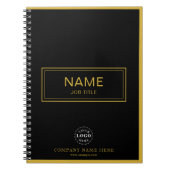 Custom Spiralnotebook mit Name & Business-Logo Notizblock (Vorderseite)