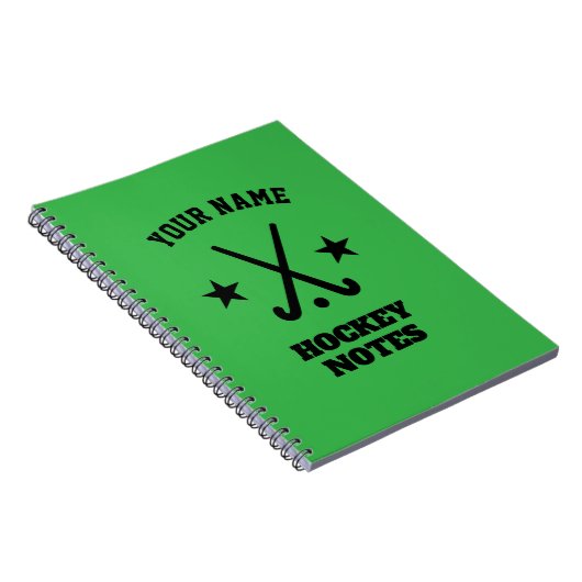 Custom Spiralplaner für Feldhockeytrainer Notizblock (Rechte Seite)