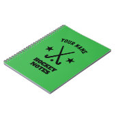 Custom Spiralplaner für Feldhockeytrainer Notizblock (Linke Seite)