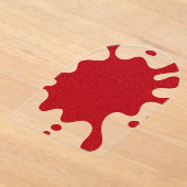 Custom Splash Tomato Red Clear Acrylic Invitation Acryleinladungen (Ablage )