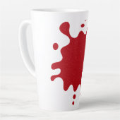Custom Splash Tomato Red Latte Mug Milchtasse (Linke Ecke)