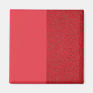 Custom Split Red Magnet - Matte & Grain Design