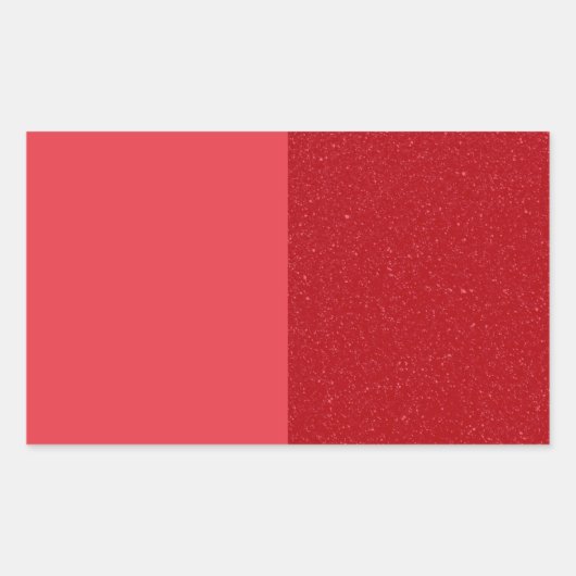 Custom Split Tomato Red Rectangle Stickers (Vorderseite)