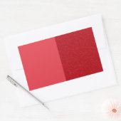 Custom Split Tomato Red Rectangle Stickers (Umschlag)
