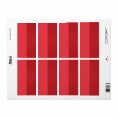 Custom Split Tomato Red Shipping Labels (Vorne)