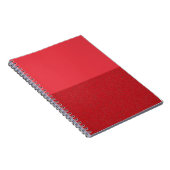 Custom Split Tomato Red Spiral Foto Notebook Notizblock (Rechte Seite)