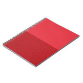Custom Split Tomato Red Spiral Foto Notebook Notizblock (Linke Seite)