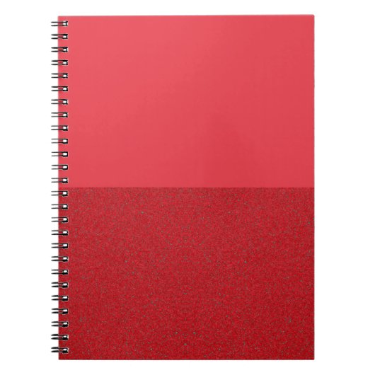 Custom Split Tomato Red Spiral Foto Notebook Notizblock (Vorderseite)