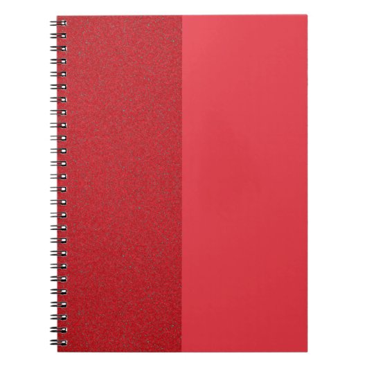 Custom Split Tomato Red Spiral Foto Notebook Notizblock (Vorderseite)