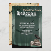 Custom Spookoky Halloween Kostüm Party Einladung (Vorne/Hinten)